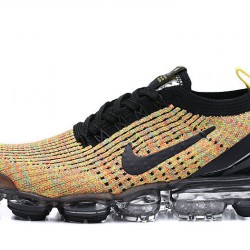 Nike Air VaporMax Flyknit 3 Unisex Černá Žlutá Běžecké Boty  AJ6900-006