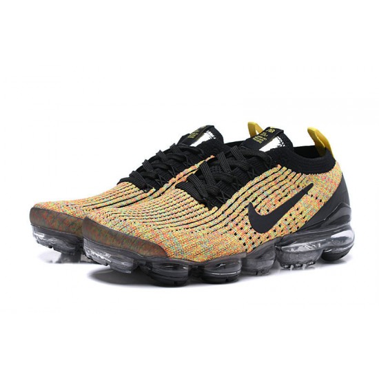 Nike Air VaporMax Flyknit 3 Unisex Černá Žlutá Běžecké Boty  AJ6900-006