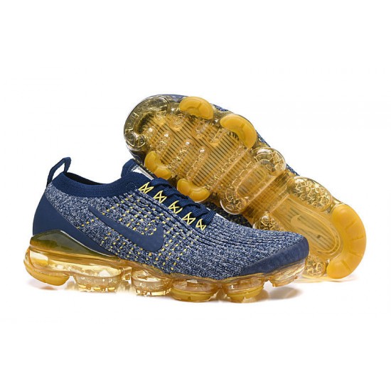 Nike Air VaporMax Flyknit 3 Unisex Modrá Žlutá  Running Shoe AJ6900-444