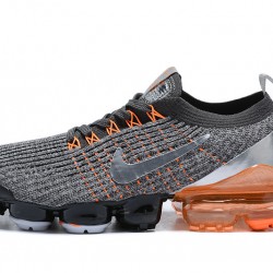 Nike Air VaporMax Flyknit 3 Unisex Šedá Oranžová Běžecké Boty AJ6900-024