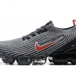 Nike Air VaporMax Flyknit 3 Unisex Šedá Červená Běžecké Boty AJ6900-012