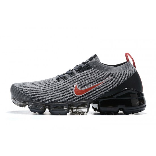 Nike Air VaporMax Flyknit 3 Unisex Šedá Červená Běžecké Boty AJ6900-012