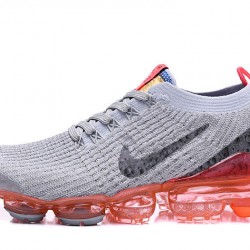 Nike Air VaporMax Flyknit 3 Unisex Šedá Červená Běžecké Boty AJ6900-600