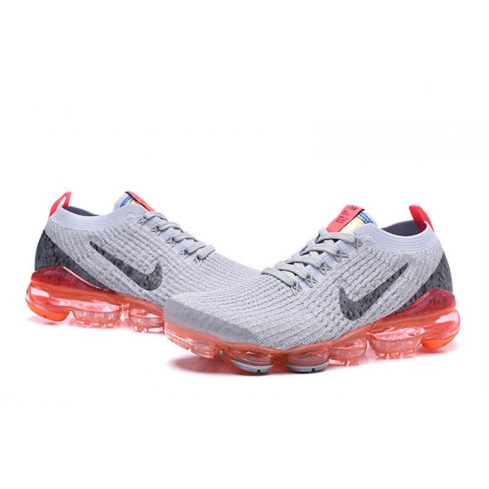 Nike Air VaporMax Flyknit 3 Unisex Šedá Červená Běžecké Boty AJ6900-600