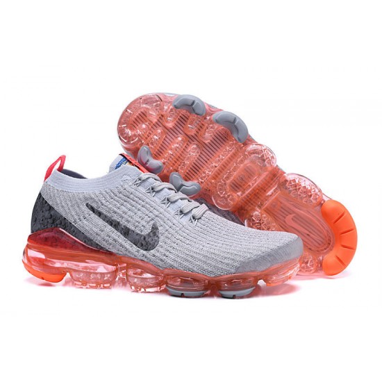 Nike Air VaporMax Flyknit 3 Unisex Šedá Červená Běžecké Boty AJ6900-600