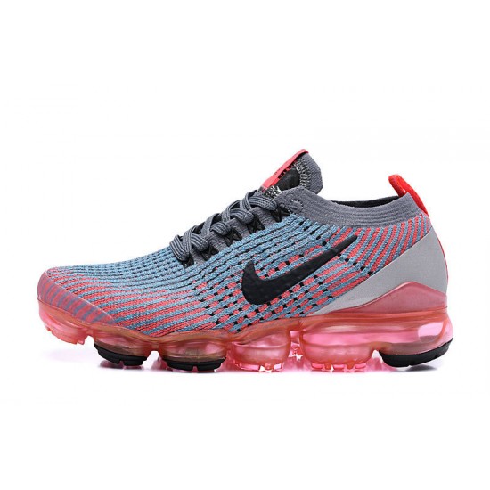 Nike Air VaporMax Flyknit 3 Unisex Šedá Červená Běžecké Boty AJ6900-601