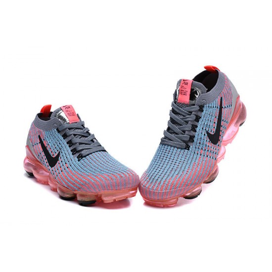 Nike Air VaporMax Flyknit 3 Unisex Šedá Červená Běžecké Boty AJ6900-601