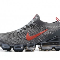 Nike Air VaporMax Flyknit 3 Unisex Šedá Červená Běžecké Boty CT1270-001