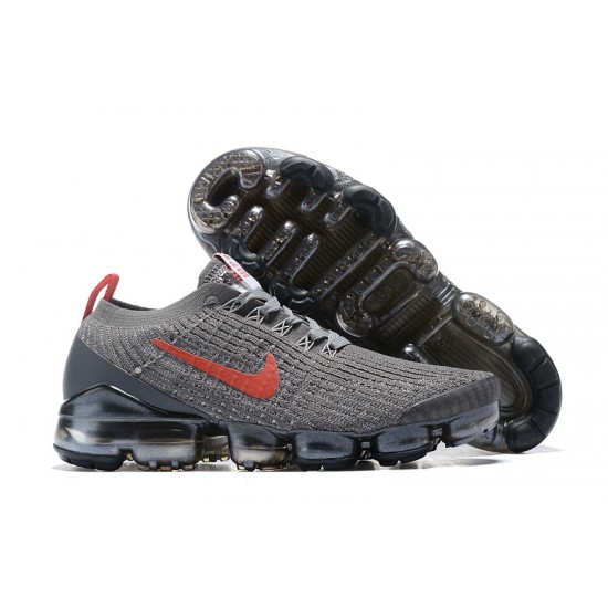 Nike Air VaporMax Flyknit 3 Unisex Šedá Červená Běžecké Boty CT1270-001