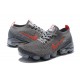 Nike Air VaporMax Flyknit 3 Unisex Šedá Červená Běžecké Boty CT1270-001