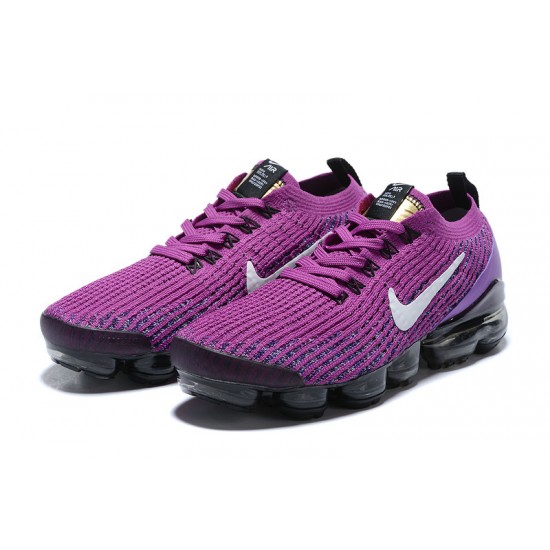 Nike Air VaporMax Flyknit 3 Unisex Fialová Černá Běžecké Boty AJ6900-502