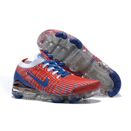 Nike Air VaporMax Flyknit 3 Unisex Červená Modrá Běžecké Boty CW5585-100