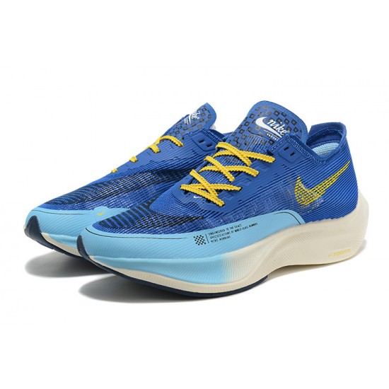 Nike ZoomX VaporFly NEXT% Modrá Žlutá Běžecké Boty Pánské