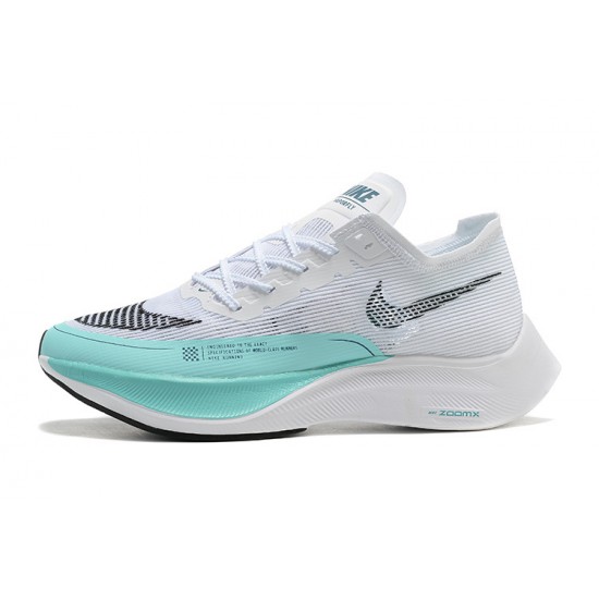 Nike ZoomX VaporFly NEXT% Bílá Modrá Běžecké Boty Dámské/Pánské