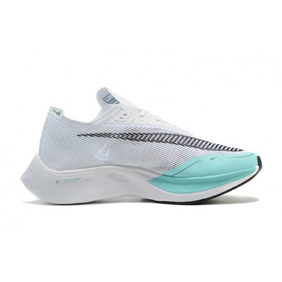 Nike ZoomX VaporFly NEXT% Bílá Modrá Běžecké Boty Dámské/Pánské