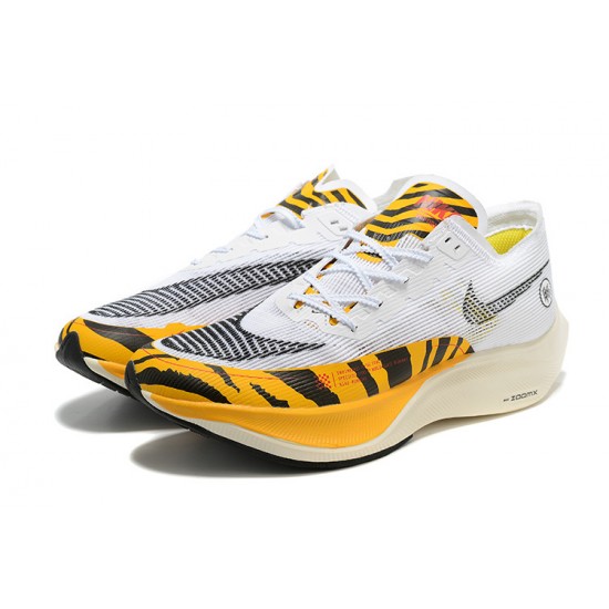 Nike ZoomX VaporFly NEXT% Bílá Oranžová Běžecké Boty Dámské/Pánské