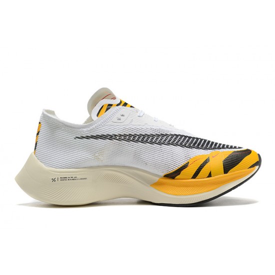 Nike ZoomX VaporFly NEXT% Bílá Oranžová Běžecké Boty Dámské/Pánské