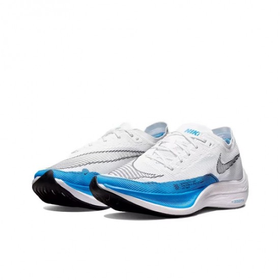 Nike ZoomX VaporFly NEXT% Bílá and Modrá Běžecké Boty Dámské/Pánské