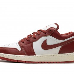 Nike Air Jordan 1 Low Základní škola DUNE RED FJ3465-160 Obuv