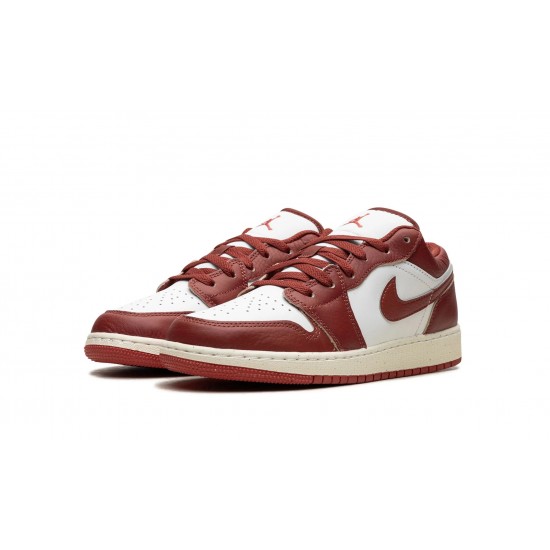 Nike Air Jordan 1 Low Základní škola DUNE RED FJ3465-160 Obuv