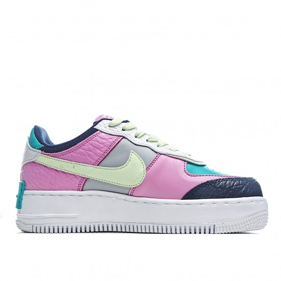 Nike dámské Air Force 1 Shadow Barely Volt Oracle Aqua CK3172 001 AF1 dámskés Nachový Černá