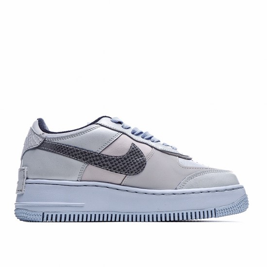 Nike dámské Air Force 1 Shadow běžné boty CV3027 001 AF1 dámskés Šedá Modrý