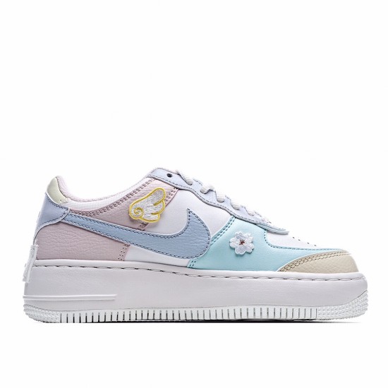 Nike dámské Air Force 1 Shadow Tropical Twist CI0919 106 AF1 dámskés Bílý Modrý