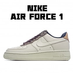 Nike Air Force 1 '07 "Fossil" běžné boty CK4363 200 AF1 Pánské a dámské Béžový Hnědý