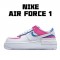 Nike dámské Air Force 1 Shadow "Cotton Candy" CU3012 111 AF1 dámskés Bílý Růžový Modrý běžné boty