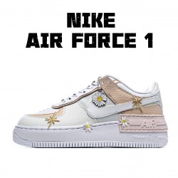 Nike dámské Air Force 1 Shadow "Spruce Aura" běžné boty CK3172 002 AF1 dámskés Sail/Černá/Bílý