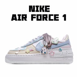 Nike dámské Air Force 1 Shadow "Tropical Twist" CI0919 106 AF1 dámskés Bílý Modrý