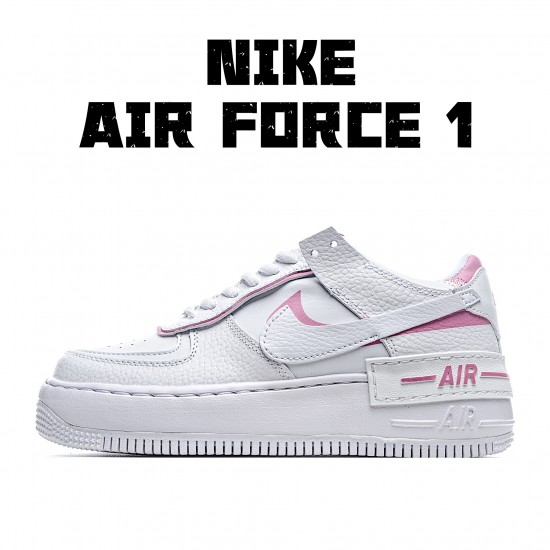 Nike dámské Air Force 1 Shadow White Magic Flamingo CI0919 102 AF1 dámskés Růžový běžné boty