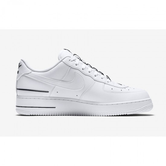 Nike Air Force 1 Low Double Air běžné boty CJ1379 100 AF1 Černá Bílý Pánské a dámské