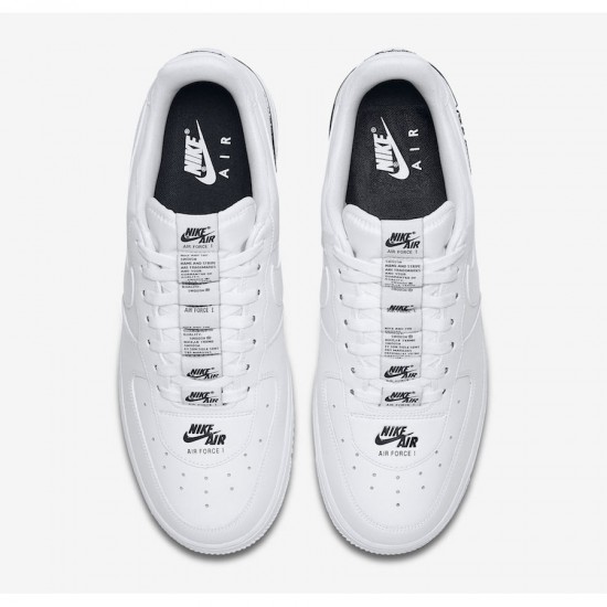 Nike Air Force 1 Low Double Air běžné boty CJ1379 100 AF1 Černá Bílý Pánské a dámské