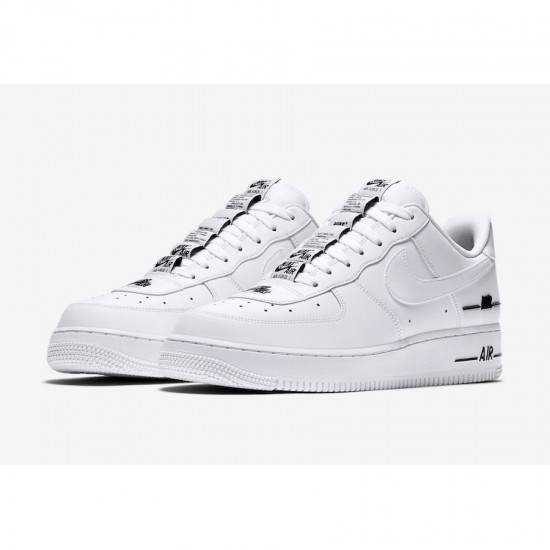 Nike Air Force 1 Low Double Air běžné boty CJ1379 100 AF1 Černá Bílý Pánské a dámské