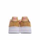 Nike Air Force 1 Low Flax/White/Pink běžné boty DC1156 700 AF1 Pánské a dámské