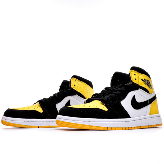 Air Jordan 1 Mid Yellow Toe Black Černá/Varsity Kukuřice-Bílá 852542 071 Pánské a dámské AJ1 Basketball Shoes