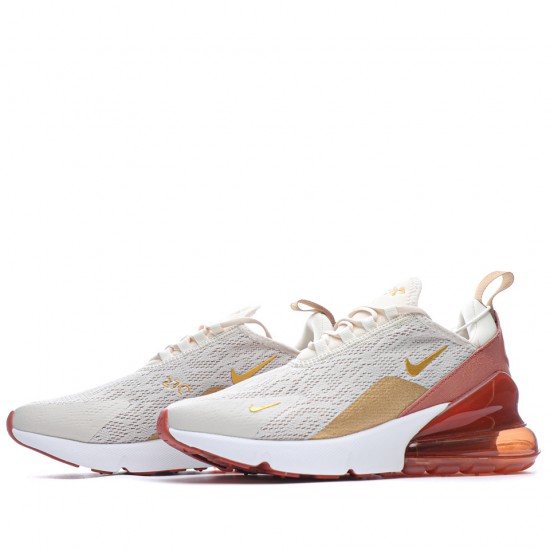 Nike Air Max 270 SvětloCream Terra Blush SvětloCream/Terra Blush-Dusty Peach-Metallic Zlato dámské běžné boty AH6789 203