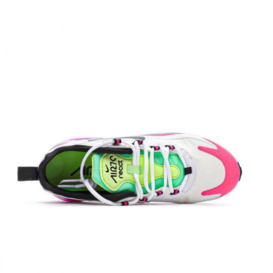 Nike Air Max 270 React White/Pink/Black/Green dámské běžné boty CJ0619 101