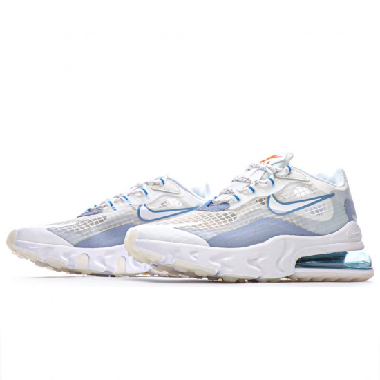 Nike Air Max 270 React White/Pure/Platinum Bílá/Čistá bílá běžné boty CT1265 100 Pánské a dámské