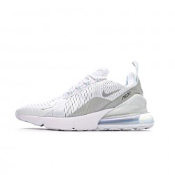 Nike Air Max 270 Flyknit "Bílý/Šedá/Červené" Pánské a dámské běžné boty