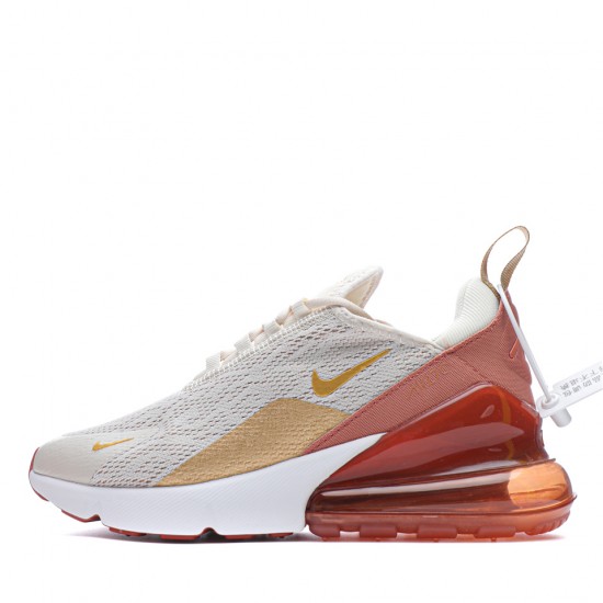 Nike Air Max 270 SvětloCream Terra Blush SvětloCream/Terra Blush-Dusty Peach-Metallic Zlato dámské běžné boty AH6789 203