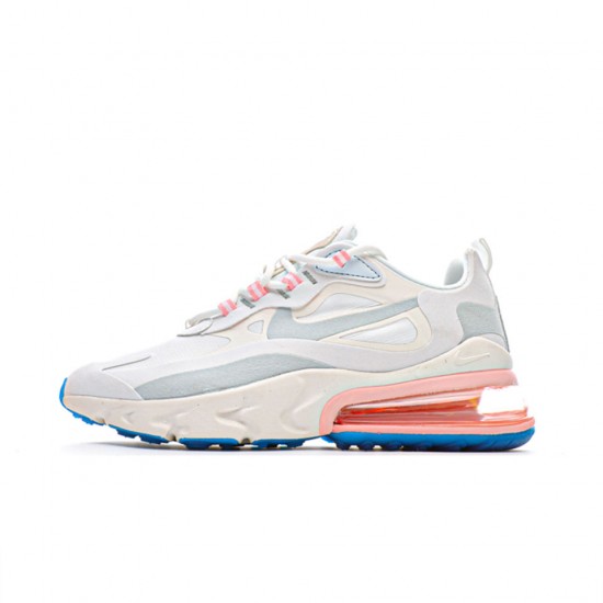 Nike Air Max 270 React Summit White Šedá/béžová/modrá/růžová Pánské a dámské běžné boty AO4971 100