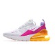 Nike Air Max 270 Bílý/Fuchsia/Zlato Pánské a dámské běžné boty CI1963 166