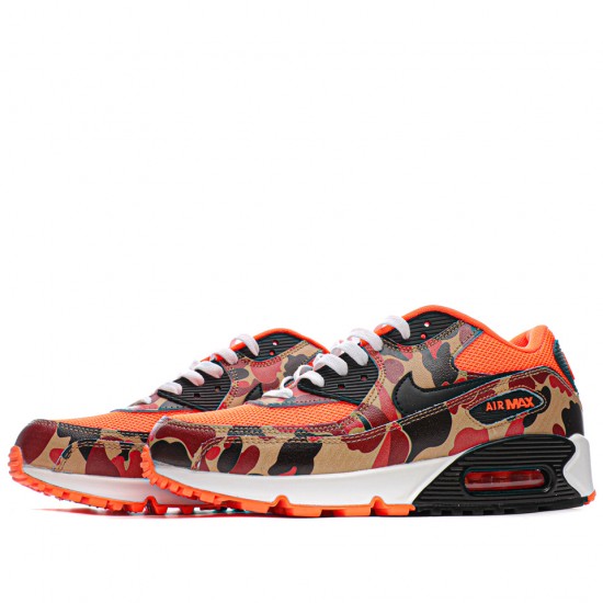 Nike Air Max 90 Duck Camo Orange  Oranžová/Černá běžné boty CW4039 800 Pánské a dámské