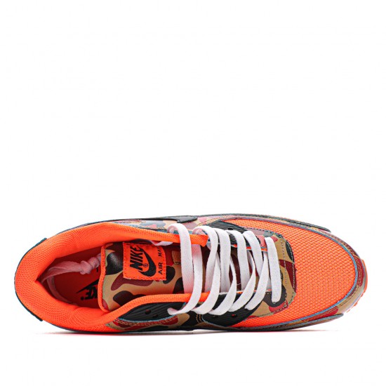 Nike Air Max 90 Duck Camo Orange  Oranžová/Černá běžné boty CW4039 800 Pánské a dámské