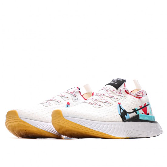 Nike Epic React Flyknit Infinity Sail/Černá/Track Červené/Laser oranžový CV9312 100 Pánské a dámské běžné boty