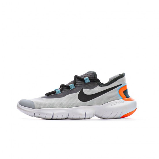 2020 Nike Free RN 5.0 Šedá/oranžový/Černá Pánské a dámské běžné boty CI9921 400